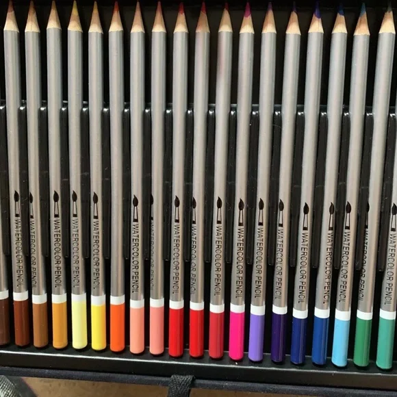 Art Set with Colored Pencils and Paints - Picture 3 of 3